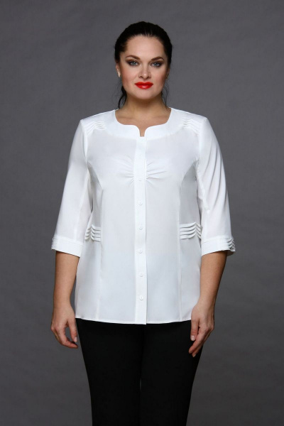 Блуза MIRSINA FASHION 1008 белый - фото 1