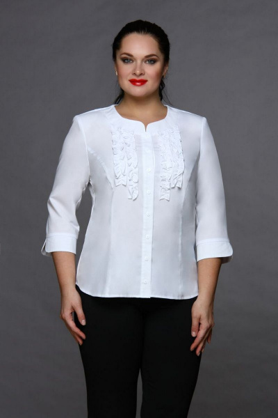 Блуза MIRSINA FASHION 1014 белый - фото 1