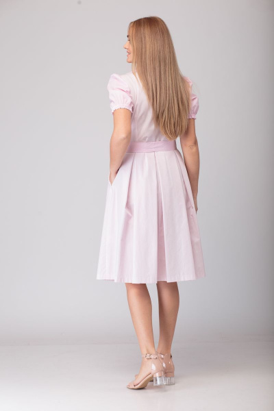 Платье Anelli 815 розовый - фото 5