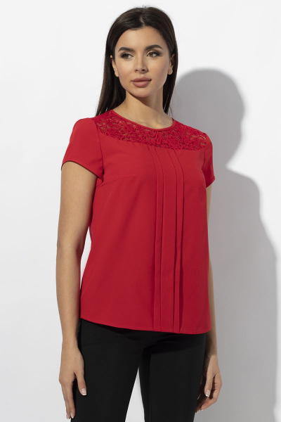 Блуза VIZAVI 619 красный - фото 1