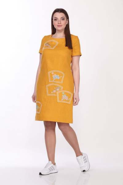 Платье GALEREJA 612 желтый - фото 1