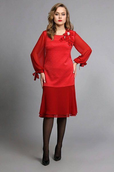 Платье Fantazia Mod 3064 красный - фото 1