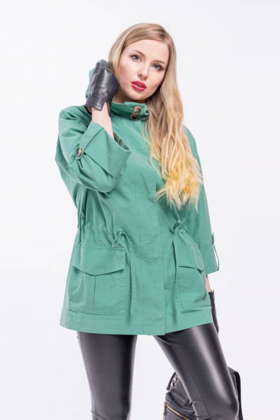 Куртка Arisha 8078 бутылочно-зеленый - фото 1