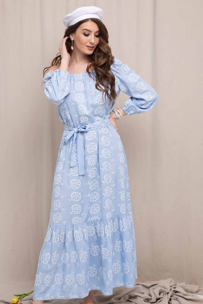 Платье Daloria 1660 светло-голубой - фото 3