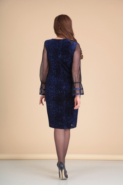 Платье Мишель стиль 659 синий - фото 2