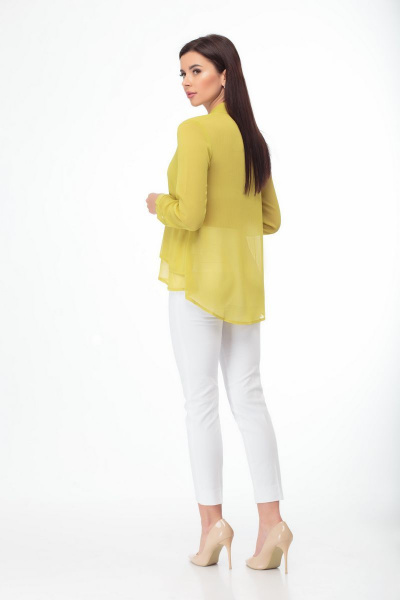 Блуза Anelli 372 желтый - фото 2