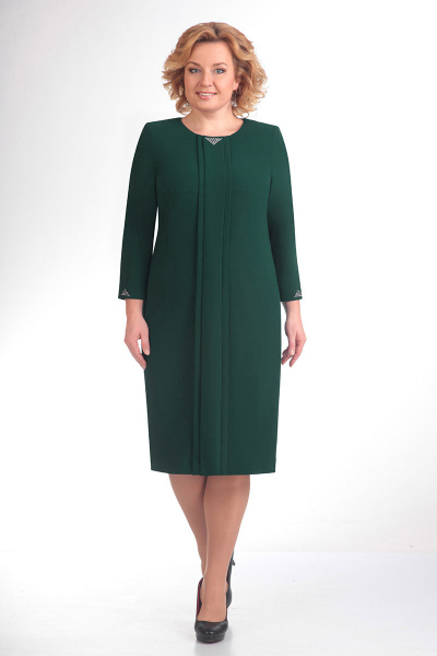 Платье ELGA 01-440 темно-зеленый - фото 1