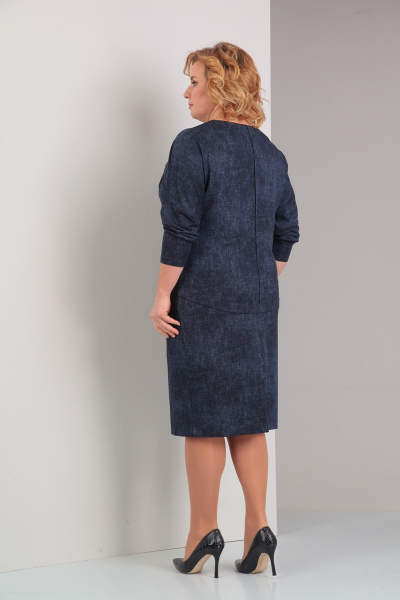 Блуза, юбка Диомант 1248 темно-синий - фото 3