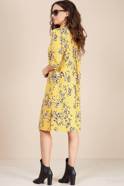 Платье Teffi Style L-1493 лимонный - фото 3