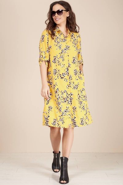 Платье Teffi Style L-1493 лимонный - фото 1
