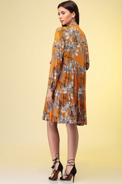 Платье Prestige 3883/170 оранжевый - фото 2