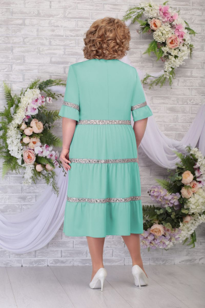Платье Ninele 2255 светло-зеленый - фото 3