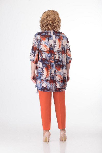 Блуза, брюки Кэтисбел 2458 оранжевый - фото 2