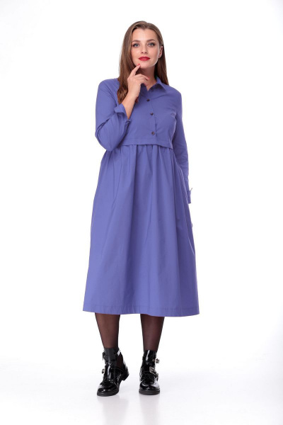 Платье Talia fashion ПЛ-107 светло-фиолетовый - фото 1