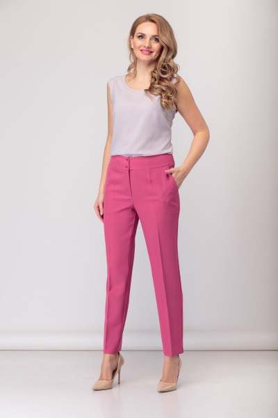 Блуза, брюки, жакет БАГРЯНИЦА 1833 розовый - фото 5