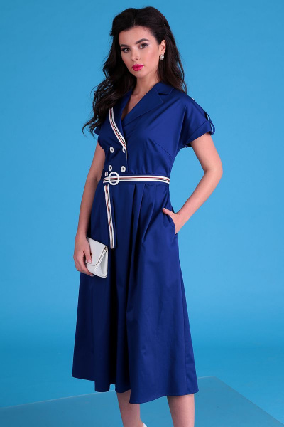 Платье Мода Юрс 2548 синий - фото 4