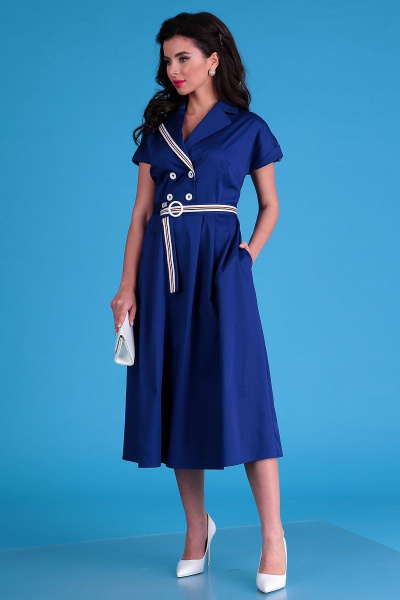 Платье Мода Юрс 2548 синий - фото 3
