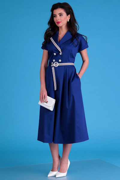 Платье Мода Юрс 2548 синий - фото 1