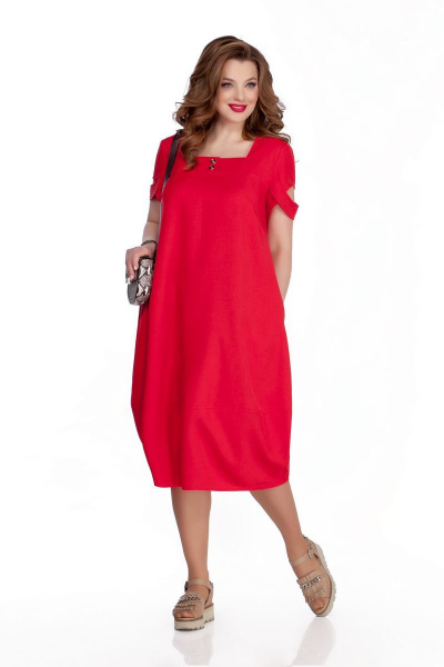 Платье TEZA 724 красный - фото 1