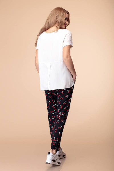 Блуза, брюки Romanovich Style 2-1362 черный/белый - фото 2
