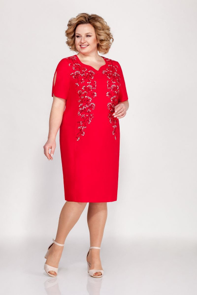 Платье LaKona 1289 красный - фото 1