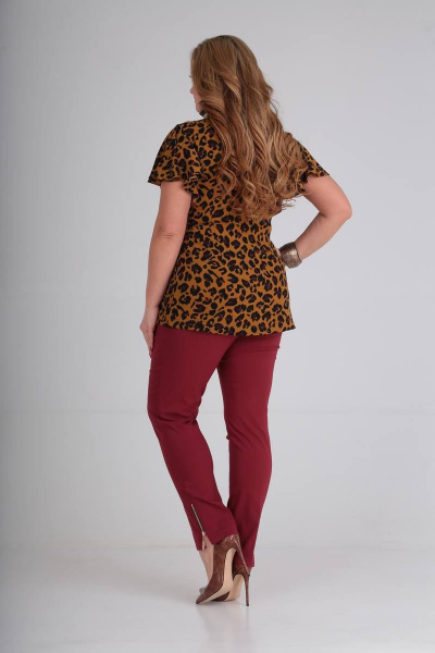 Блуза, брюки Viola Style 20540 бордо - фото 2