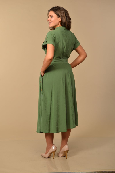 Платье Lady Style Classic 2064 зеленый - фото 3