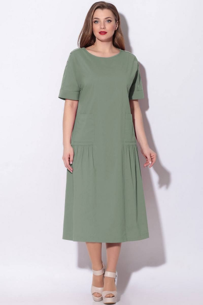 Платье LeNata 11121 светло-зеленый - фото 1