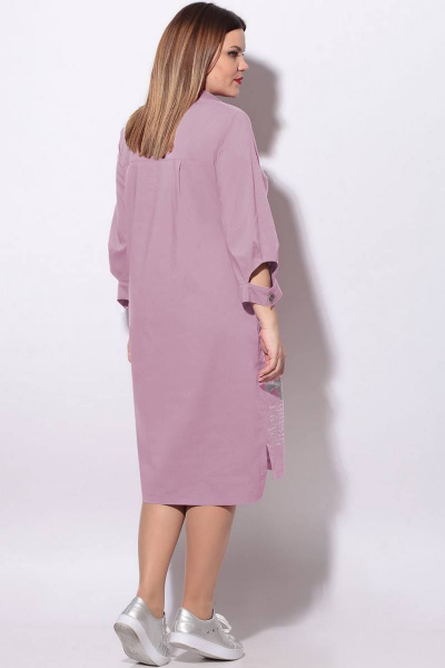 Платье LeNata 11119 розовый - фото 3