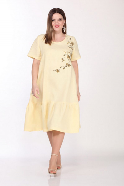Платье Djerza 1293 желтый - фото 10