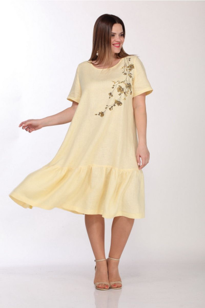 Платье Djerza 1293 желтый - фото 8