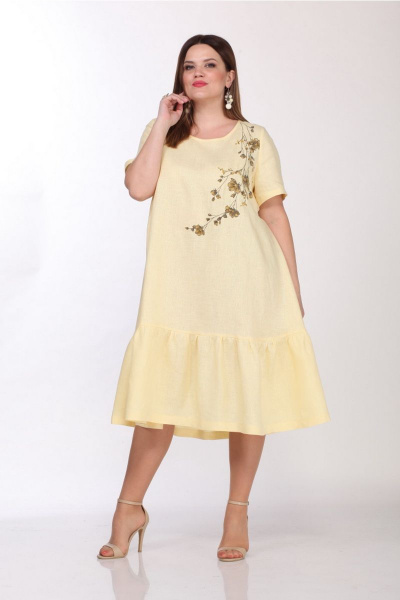 Платье Djerza 1293 желтый - фото 5