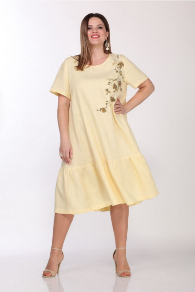 Платье Djerza 1293 желтый - фото 4