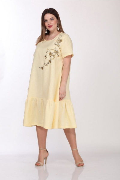 Платье Djerza 1293 желтый - фото 3