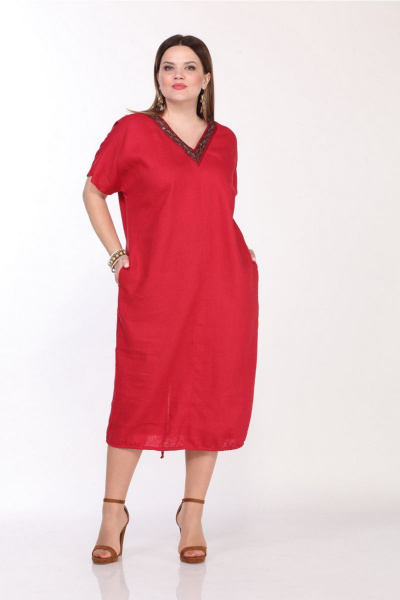 Платье Djerza 1298 красный - фото 1