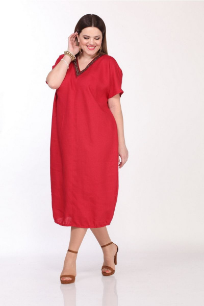 Платье Djerza 1298 красный - фото 8