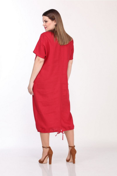 Платье Djerza 1298 красный - фото 4