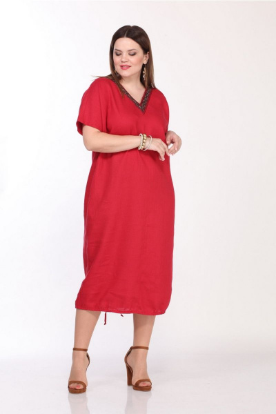 Платье Djerza 1298 красный - фото 3