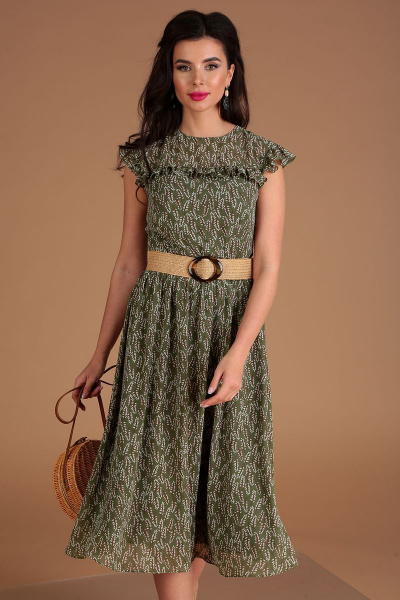 Платье Мода Юрс 2556 зеленый - фото 3