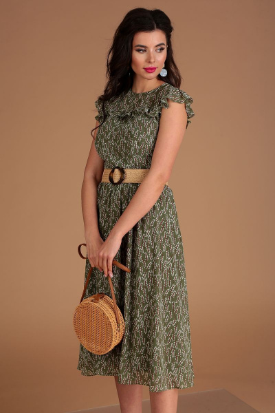 Платье Мода Юрс 2556 зеленый - фото 2