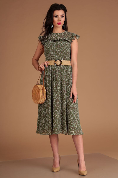 Платье Мода Юрс 2556 зеленый - фото 1