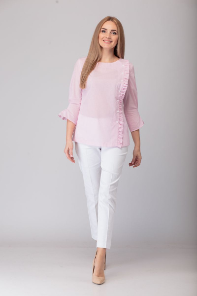 Блуза Anelli 816 розовый - фото 2