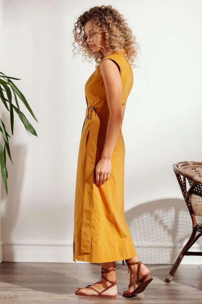 Платье Nova Line 50005 желтый - фото 2