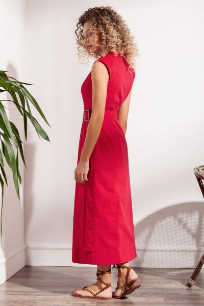 Платье Nova Line 50005 красный - фото 2