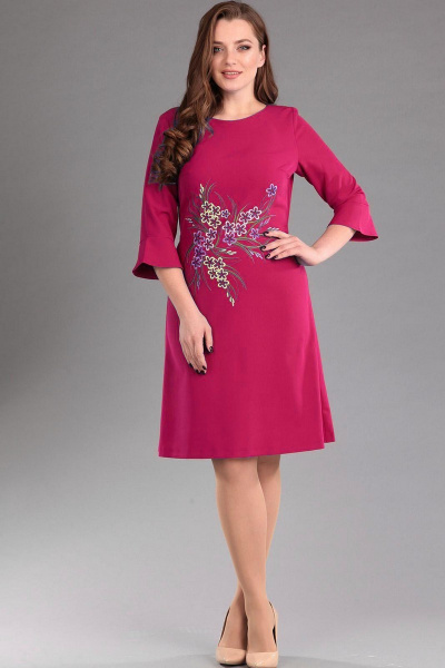 Платье Lady Style Classic 1121 розовый - фото 1