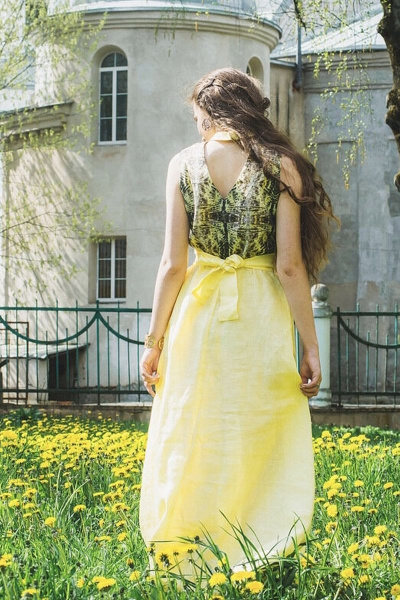 Платье Pavlova 006 желтый - фото 2