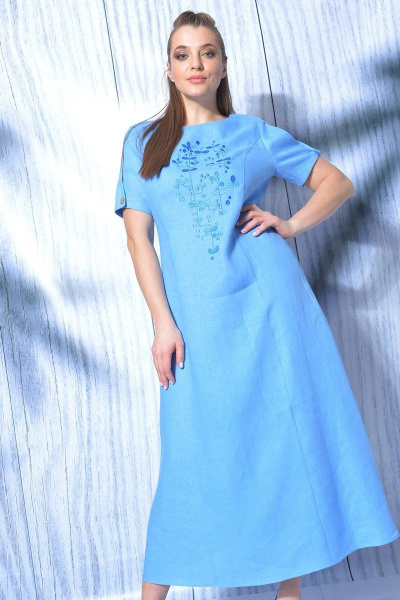 Платье MALI 419-012 голубой - фото 3