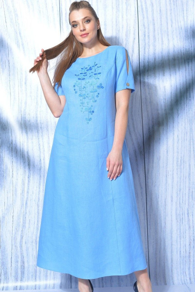 Платье MALI 419-012 голубой - фото 2