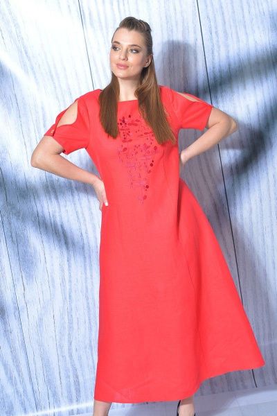 Платье MALI 419-012 красный - фото 3