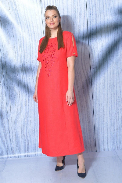 Платье MALI 419-012 красный - фото 1